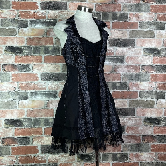 Tripp nyc Dresses & Skirts - Tripp NYC Fleetwood Corset Gothic Halter Mini Dress